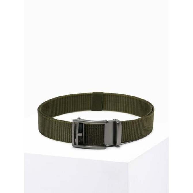 Pánský opasek A828 khaki Khaki, Univerzální, Univerzální cm