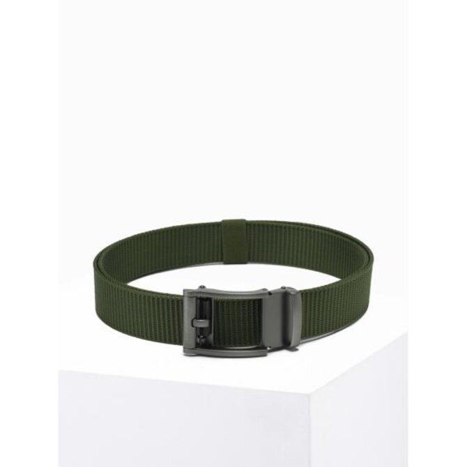 Pánský opasek A829 khaki Khaki, Univerzální, Univerzální cm