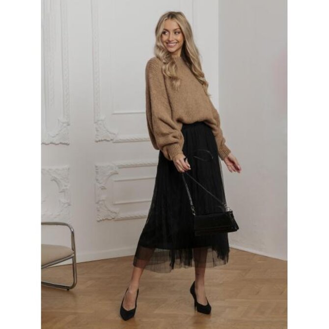 Dámská sukně GLR020 - černá Černá, Univerzální