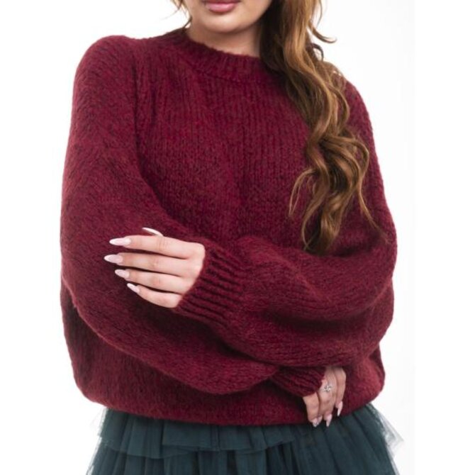 Dámský svetr ELR024 - ecru Béžová, Univerzální