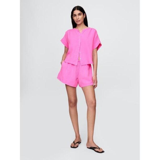 Mušelínové kraťasy Gap Růžová, L