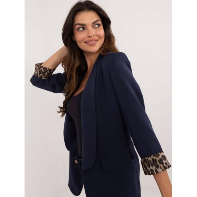 Dámská bunda s podšívkou se zvířecím vzorem námořnicky modrá Námořnická modrá, Univerzální