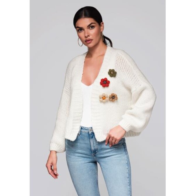 Dámský svetr LW-SWCD-0101 krémový Krémová, Univerzální