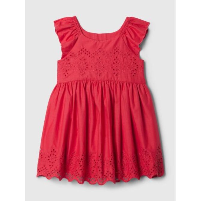 Dětské lněné šaty Červená, 5YRS