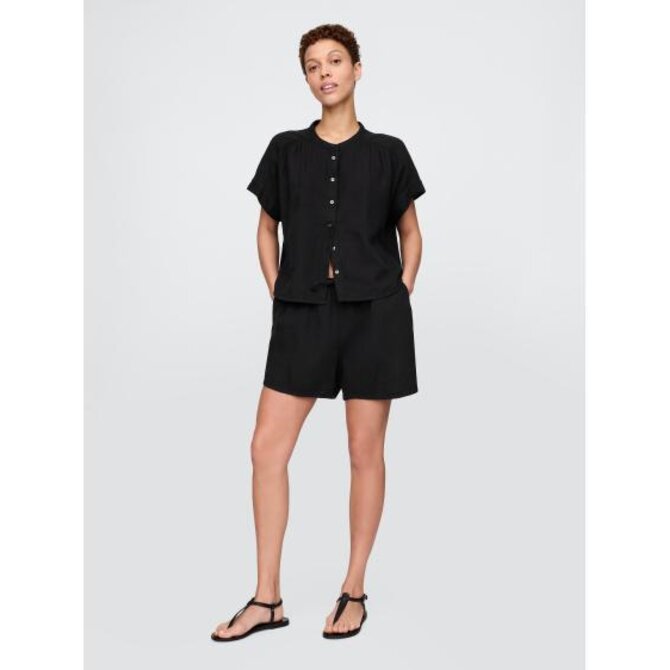 Mušelínové kraťasy Gap Černá, L