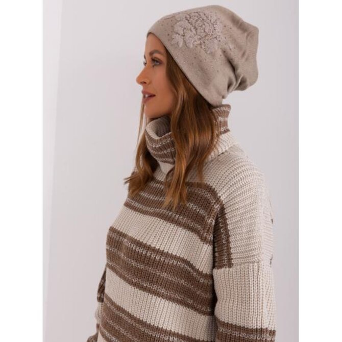 Dámská čepice CAE tmavě béžová Vícebarevný, Univerzální
