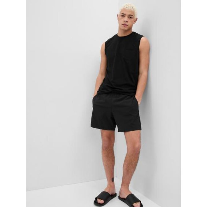 Plavky s pružným pasem Černá, XS