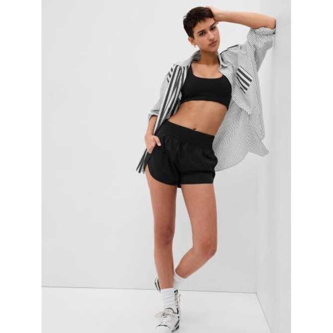 Kraťasy GapFit high rise Černá, XL