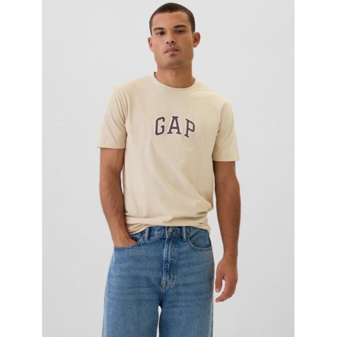 Tričko s logem Béžová, S