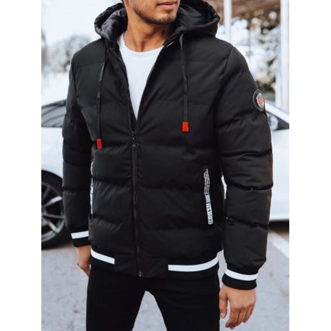 Pánská zimní bunda bomber WINA černá Černá, 3XL