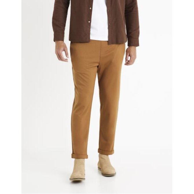 Kalhoty Coventi s pružným pasem Hnědá, L