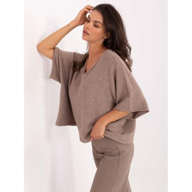 Černý dámský svetr s příměsí viskózy Vícebarevný, Univerzální