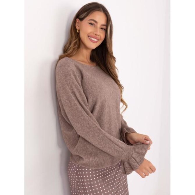 Fango dámský svetr s volánky na rukávech Vícebarevný, Univerzální