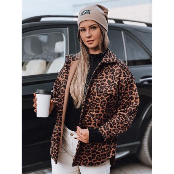 Dámská bunda oversize SAVANNAH s leopardím vzorem Vícebarevný, Univerzální