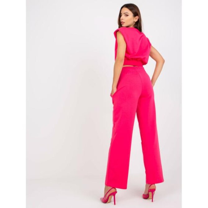 Fuchsiový basic set s kapsami RUE PARIS Růžová, L