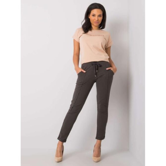 Tmavě khaki teplákové kalhoty Hadley Khaki, S