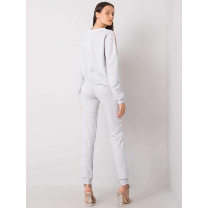 Bílo-špinavě růžový teplákový komplet Hilda Vícebarevný, XL