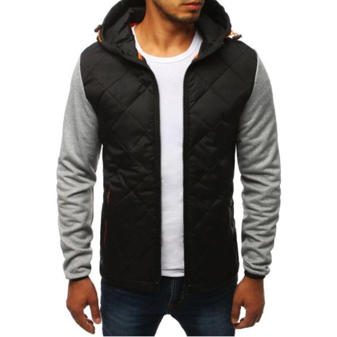 Pánská bunda přechodová podzimní / jarní sportovní šedá Světle šedá, M