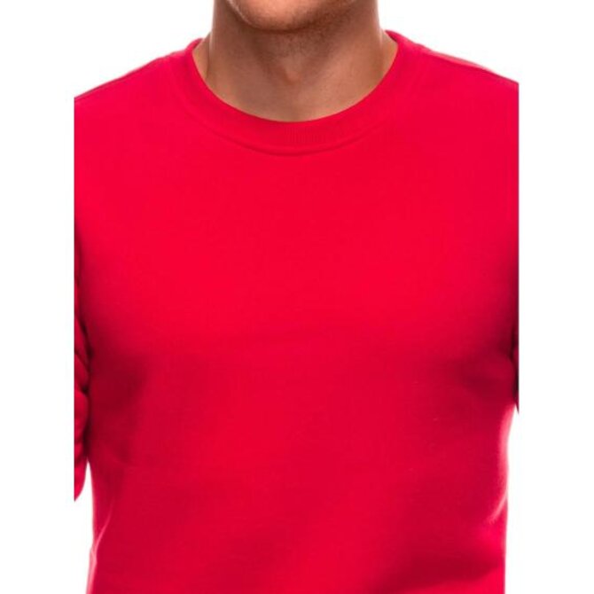 Pánská mikina EM-SSNZ-22FW-019 V7 - tmavě šedá melanžová Červená, L