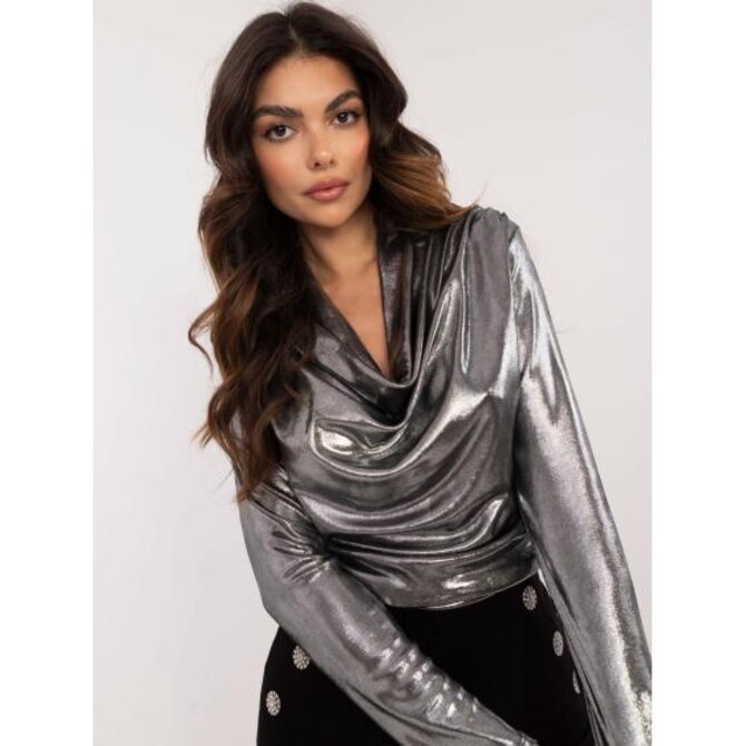 Stříbrná třpytivá společenská halenka Stříbrná, Univerzální