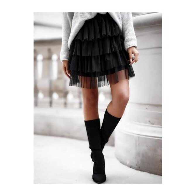 Dámská sukně GLR017 - černá Černá, Univerzální