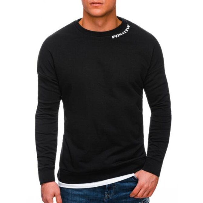 Pánská mikina B1340 – černá Černá, S