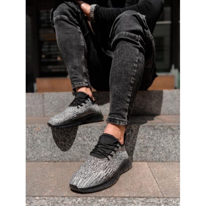 Pánské ležérní tenisky T388 – šedé V5 Šedá, 41