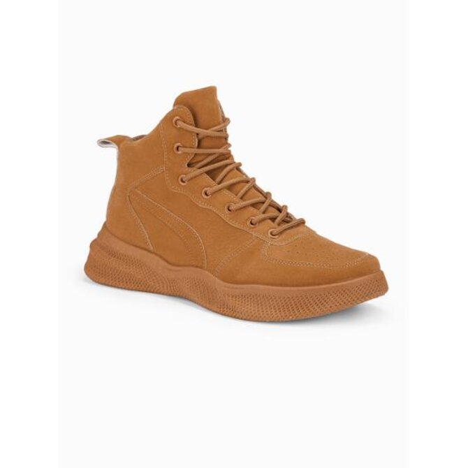 Pánské zimní boty trappers - velbloudí T380 Béžová, 40