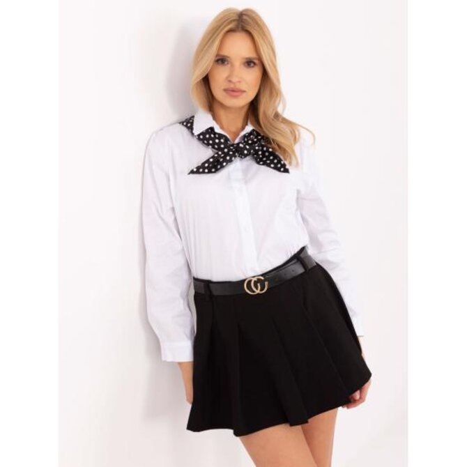 Bílá klasická dámská košile s límečkem Bílá, Univerzální