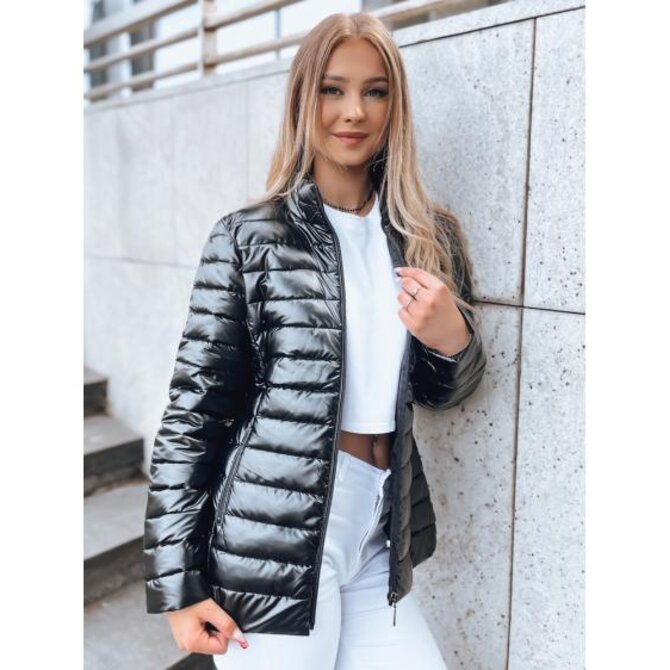 Prošívaná dámská bunda s stojáčkem LUMIPUFF černá Černá, L