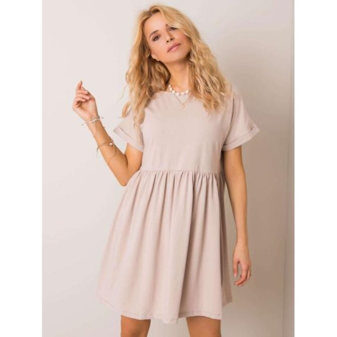 Dámské šaty Dita RUE PARIS béžové Béžová, S