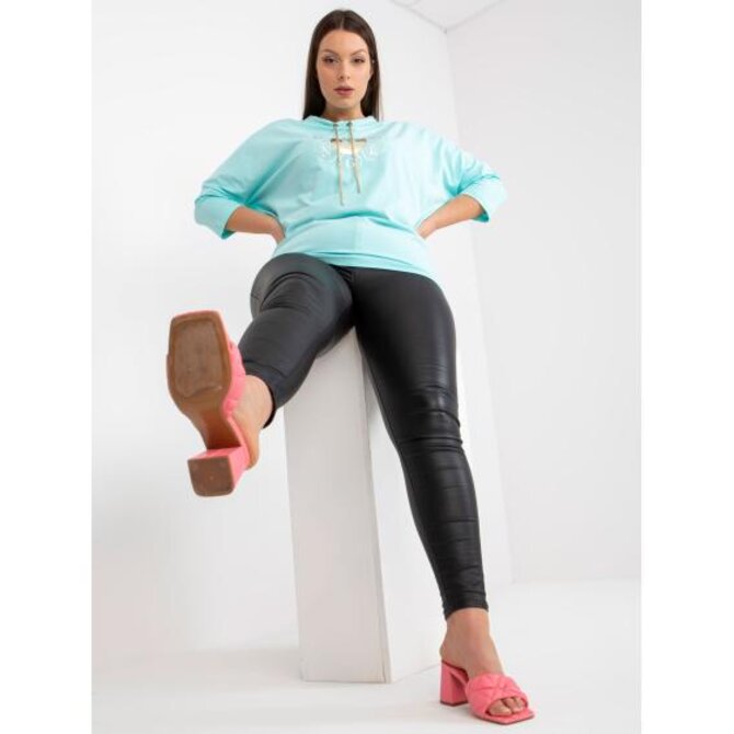 Dámská halenka z bavlny plus size ELLISON mátově zelená Mátová, Univerzální