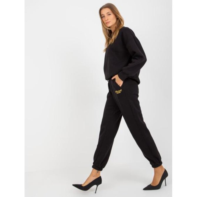 Dámská souprava s mikinou s nápisem BELLA černá Černá, Univerzální