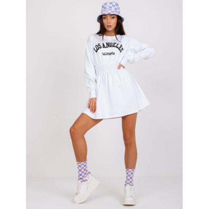 Dámské šaty s nápisem NADINE bílé Bílá, Univerzální