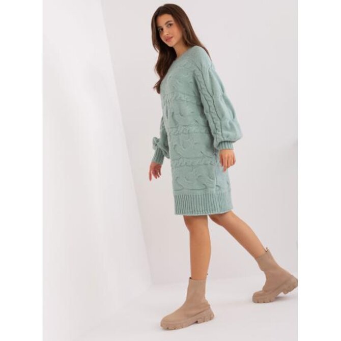 Dámské šaty s kostkami AIME mentolové Mátová, Univerzální