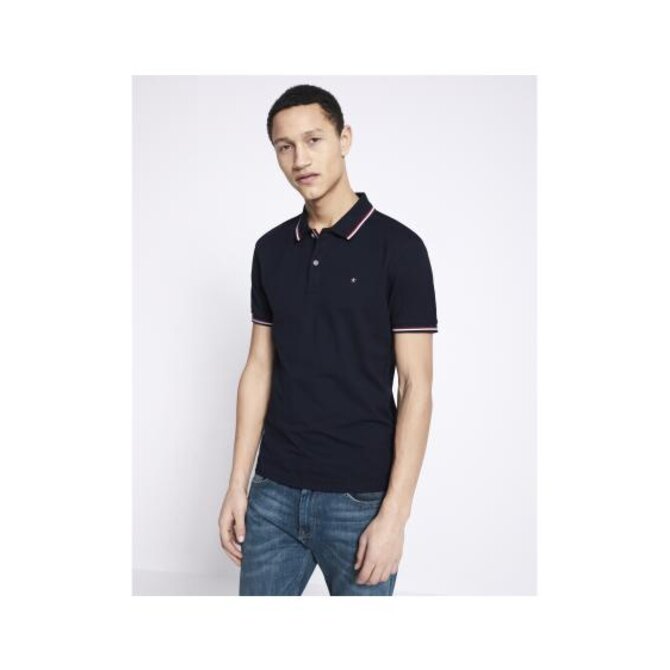 Polo tričko Necetwo z bavlny Supima® Modrá, XL