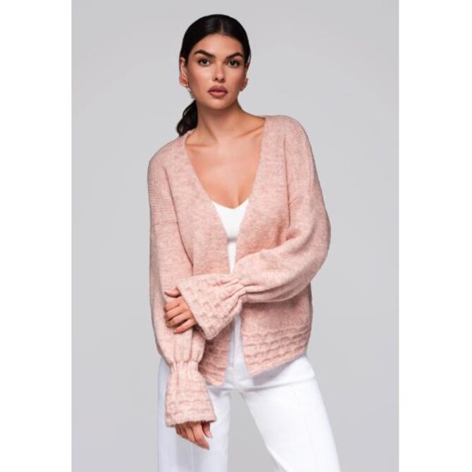 Dámský svetr LW-SWCD-0103 – růžový Růžová, Univerzální