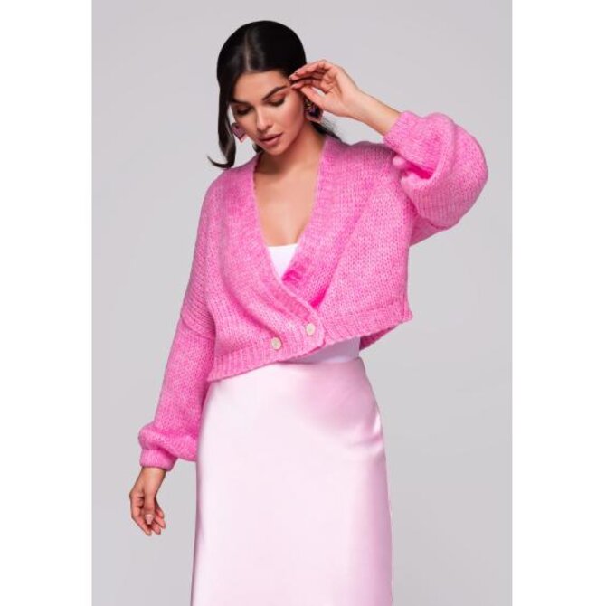 Dámský svetr LW-SWCD-0105 – růžový Růžová, Univerzální