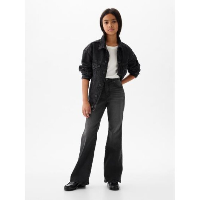 Dětské džíny Flare high rise Černá, 5