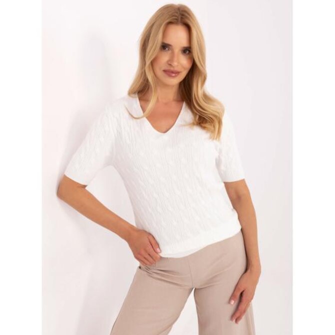 Špinavě růžový dámský svetr s pružnými lemy Ecru, Univerzální