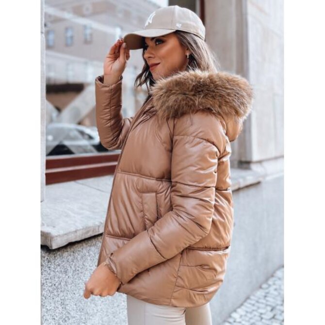 Dámská prošívaná zimní bunda SPARKLE zlatá Zlatá, S