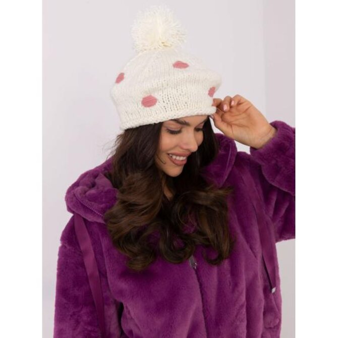 Ecru dámská zimní čepice s bambulí Ecru, Univerzální
