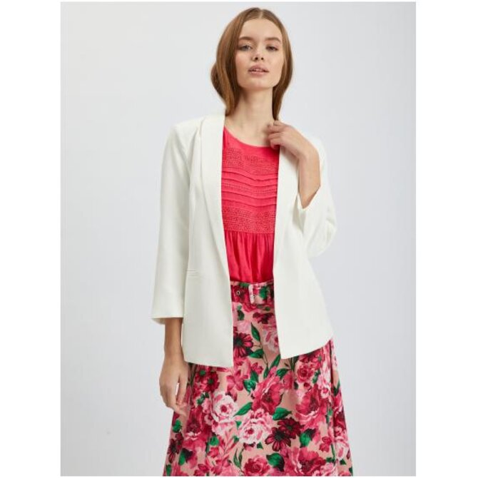 Bílé dámské sako Bílá, 38