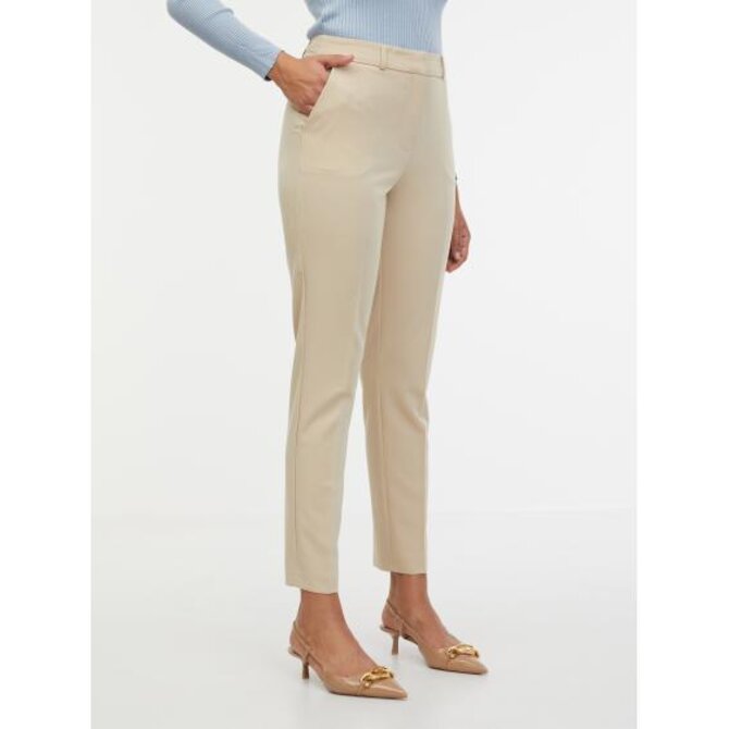 Béžové dámské kalhoty Béžová, 36