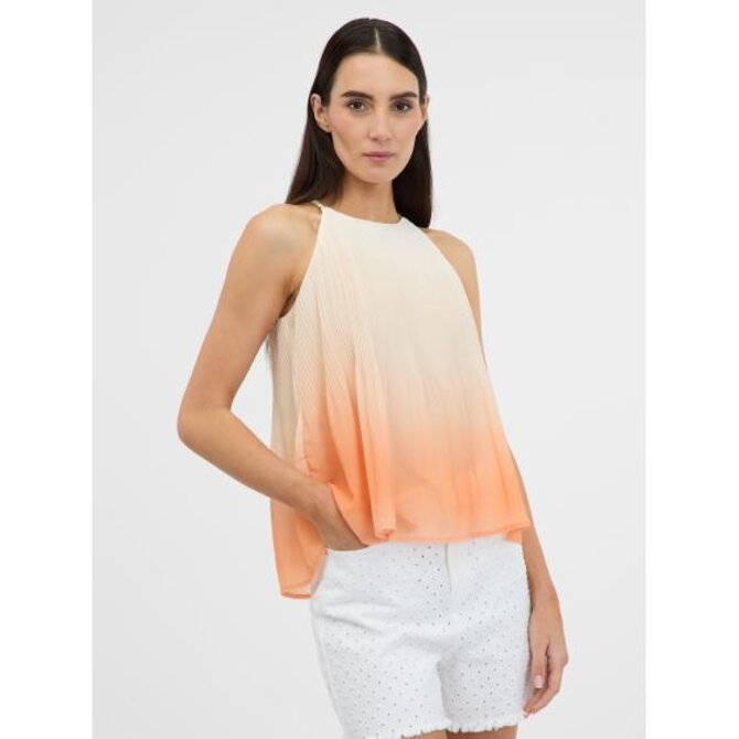 Oranžový dámský top Oranžová, 42