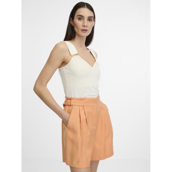 Krémové dámské tílko Krémová, L