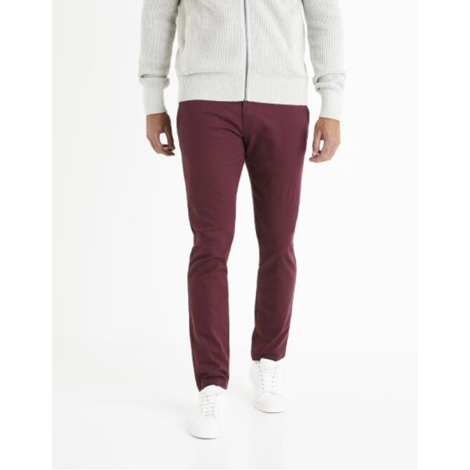 Kalhoty chino slim Tocharles Červená, 42/34