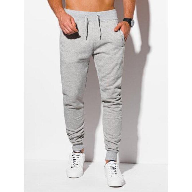 Pánské tepláky P928 šedé Šedá, XXL