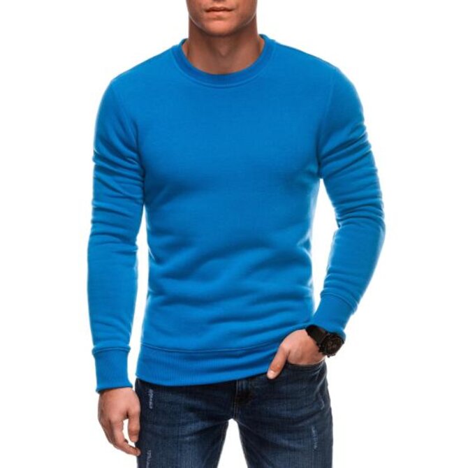 Pánská mikina EM-SSNZ-22FW-019 V7 - tmavě šedý melír Modrá, XL