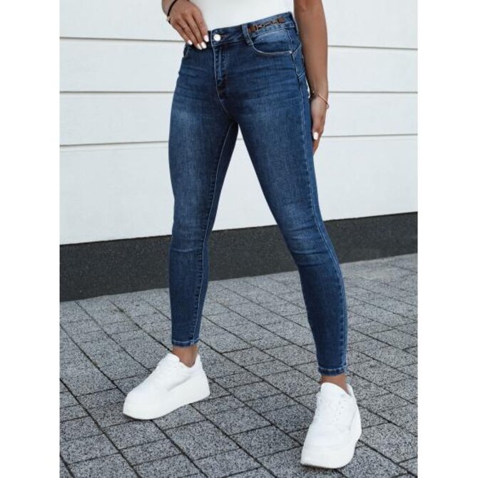 Dámské džíny slim fit ACORN tmavě modré Modrá, 27